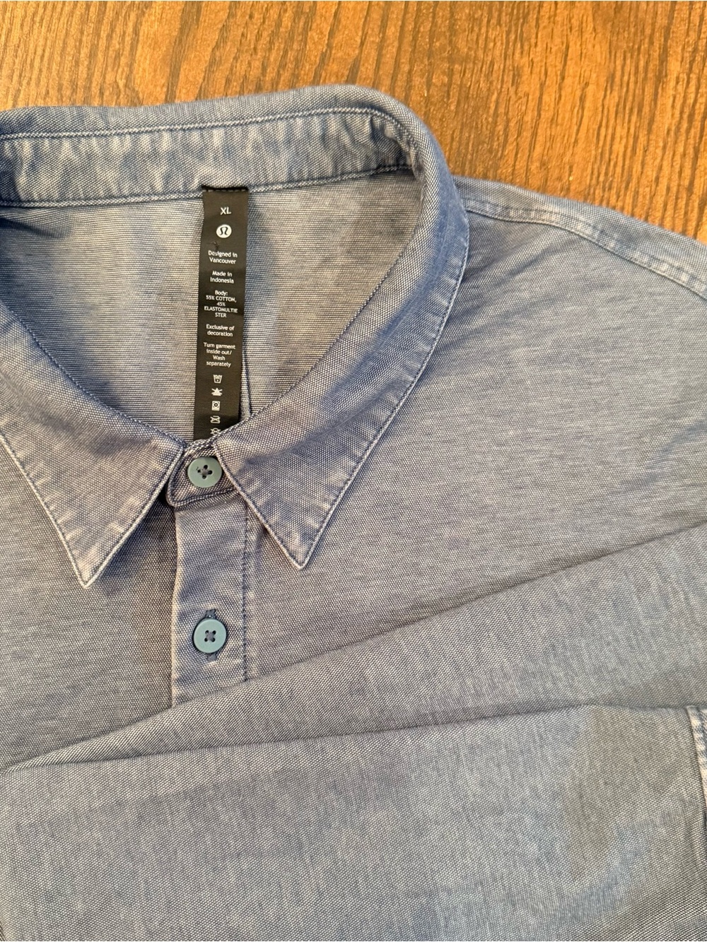 lululemon Mens Commission long sleeve shirt. Size Xl